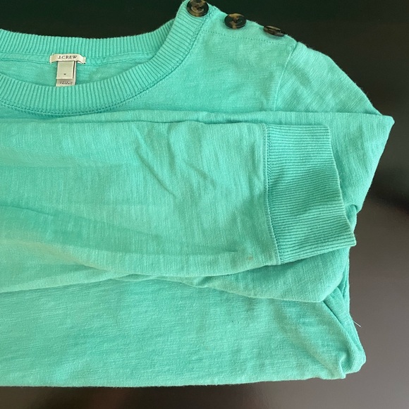 J. Crew Button Shoulder Sweatshirt - Picture 9 of 10